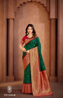 Zarkaashi sharini vol 4 banarasi best saree in low price